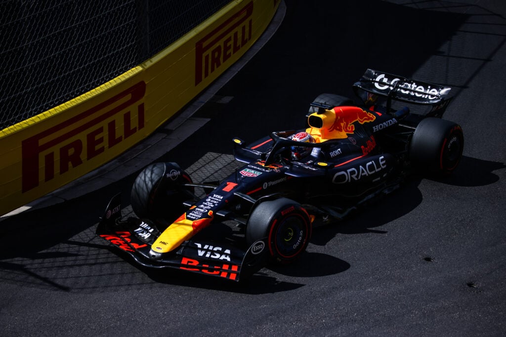 gettyimages-2216171729-1024x683-1 Red Bull Racing driver Max Verstappen driving during qualifying for the 2025 Monaco Grand Prix
