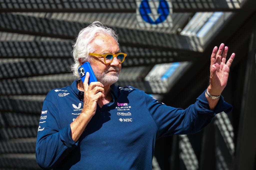 gettyimages-2216705576-1024x683-1 Alpine executive director Flavio Briatore talking on the phone at the 2025 Monaco Grand Prix