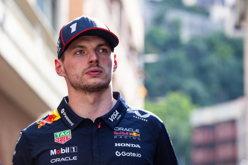 gettyimages-2216850882-1024x683-1 Red Bull Racing driver Max Verstappen walking through the paddock at the 2025 Monaco Grand Prix