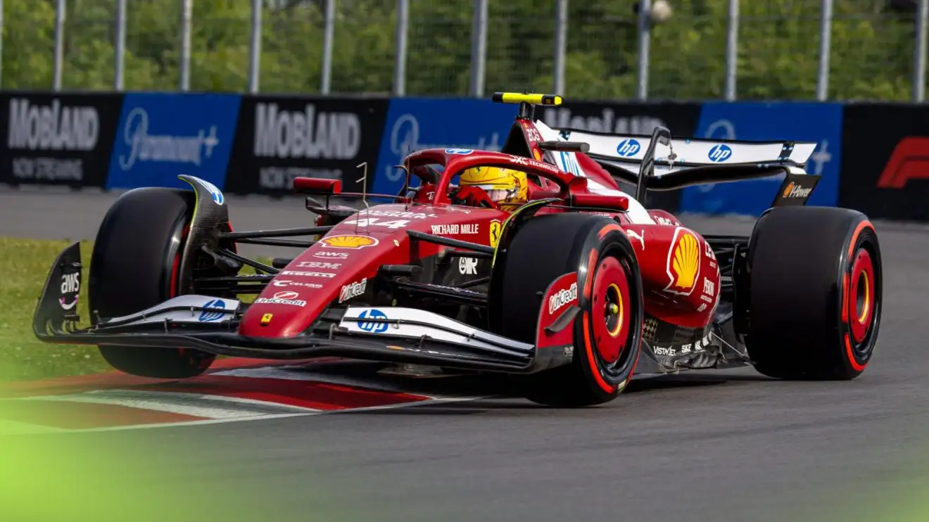 c-1018 Lewis Hamilton driving the Ferrari SF-25 at the 2025 Canadian Grand Prix