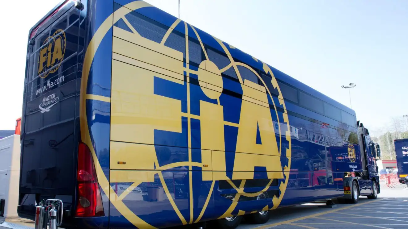 c-1084 FIA truck in the paddock