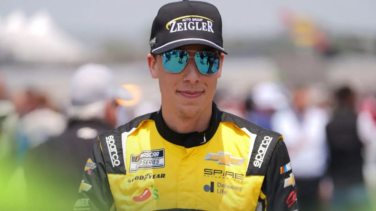 c-1105 NASCAR driver Carson Hocevar pictured at the Michigan International Speedway