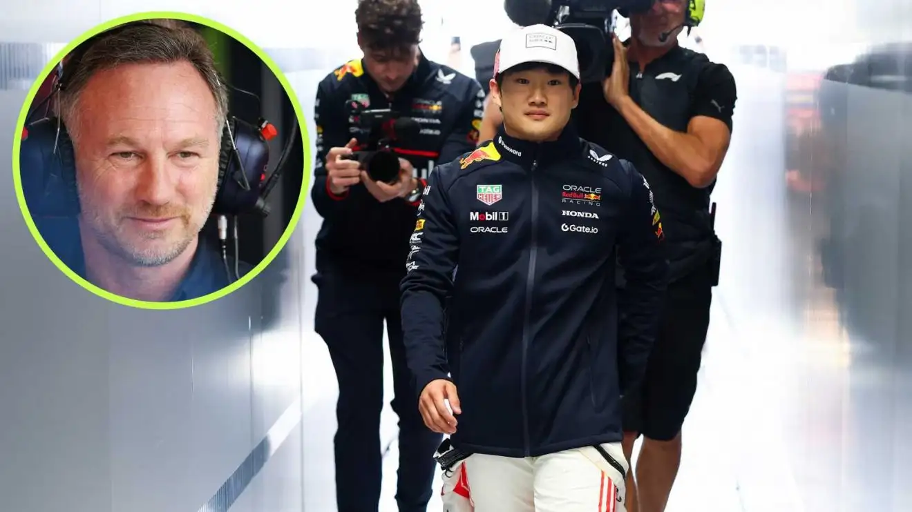 c-201 Yuki Tsunoda Christian Horner Red Bull Racing Japanese GP PlanetF1