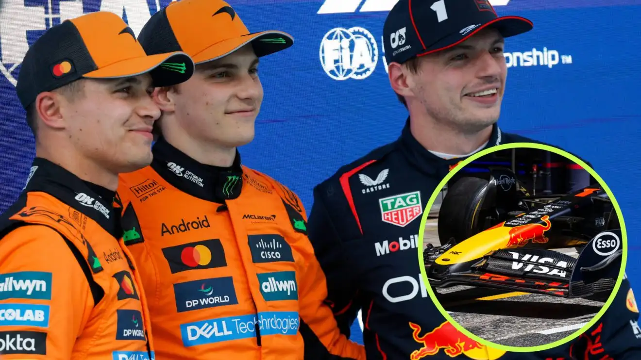 c-402 McLaren teammates, Max Verstappen, Red Bull wing
