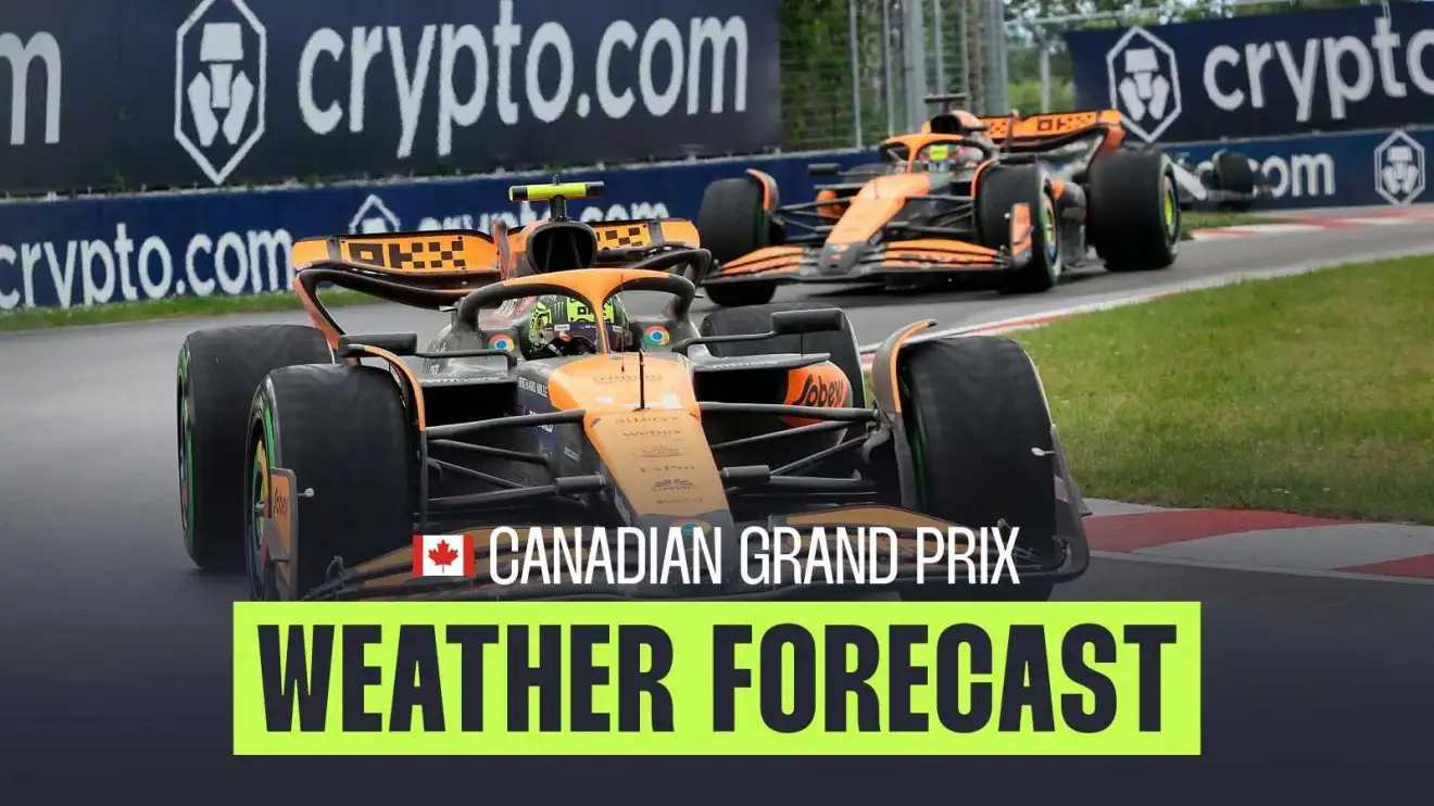 c-543 The weather forecast for the 2025 Canadian Grand Prix.