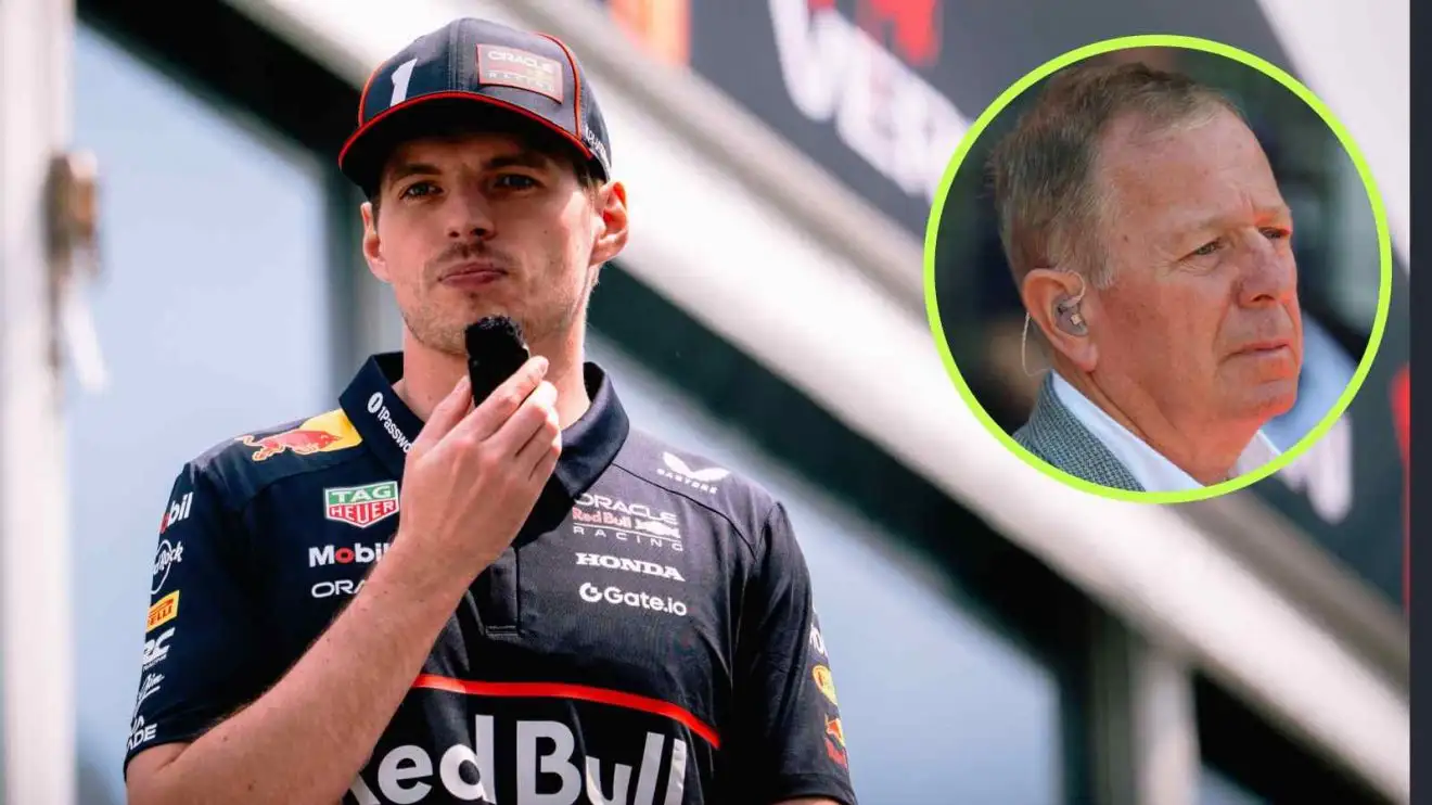 c-686 Max Verstappen Red Bull Racing Martin Brundle Formula 1 F1 PlanetF1