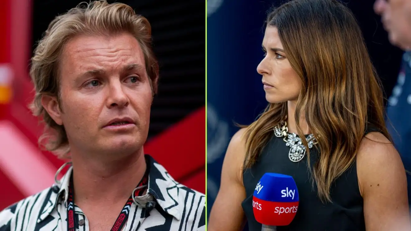 c-760 Sky F1 pundits, Nico Rosberg on the left and Danica Patrick on the right