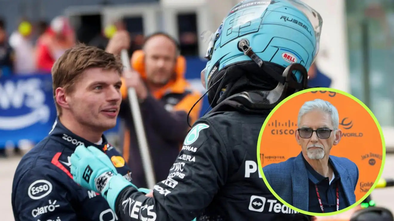 c-805 Max Verstappen, George Russell and Damon Hill