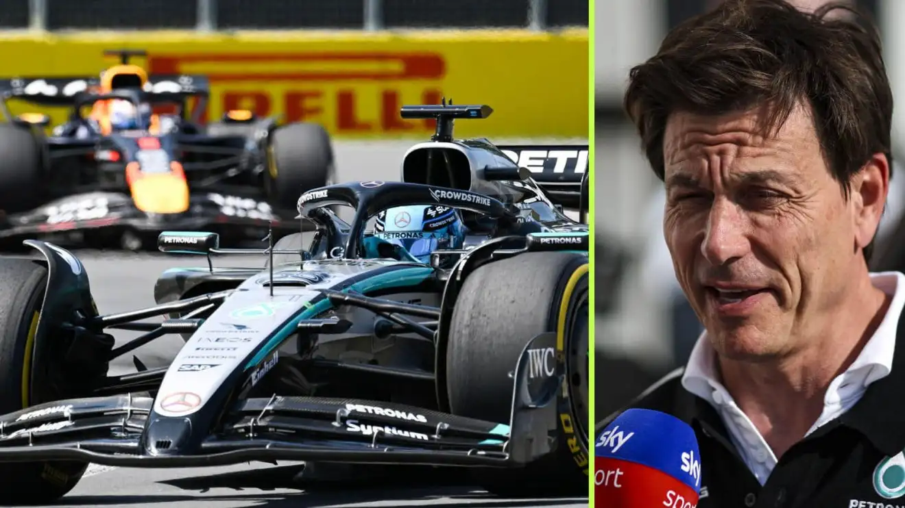 c-925 Toto Wolff, George Russell v Max Verstappen