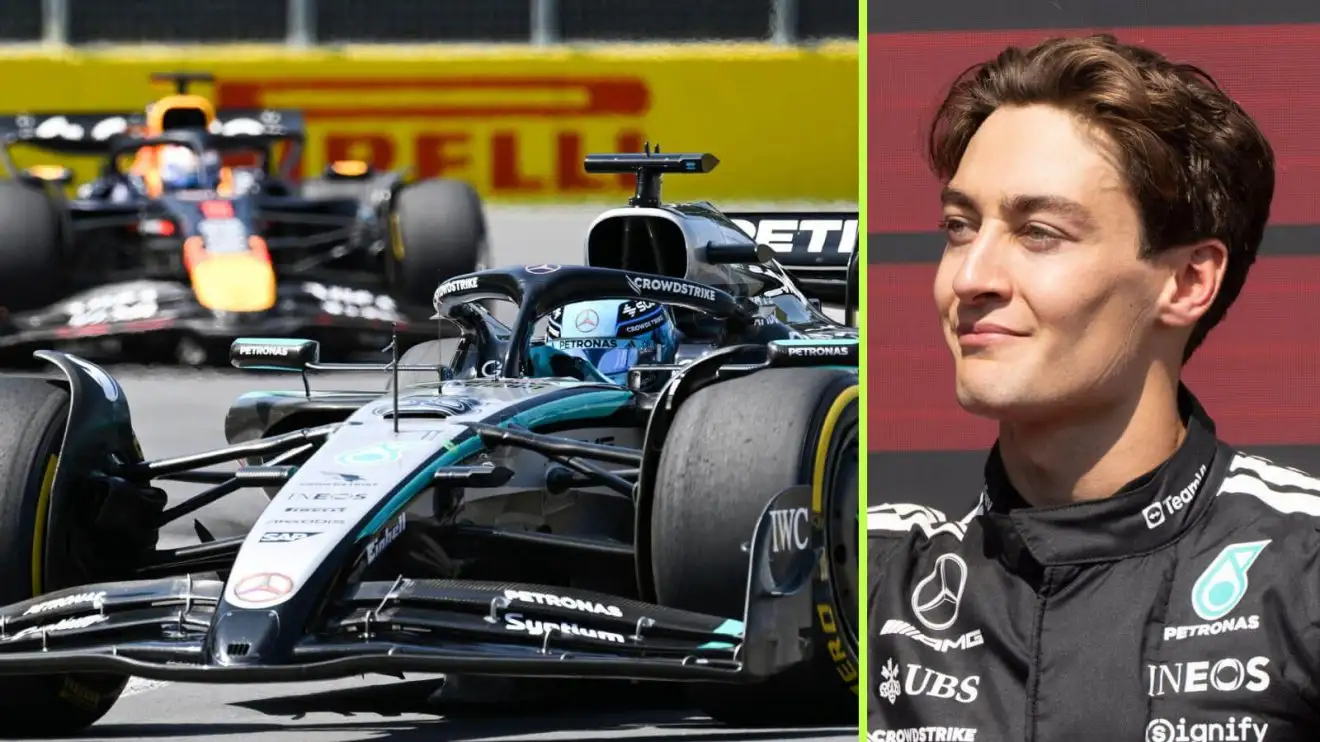 c-967 George Russell and Max Verstappen