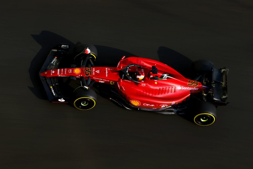 gettyimages-1443538440-1024x683-1 Carlos Sainz drives Ferrari's 2022 challenger in Abu Dhabi GP.