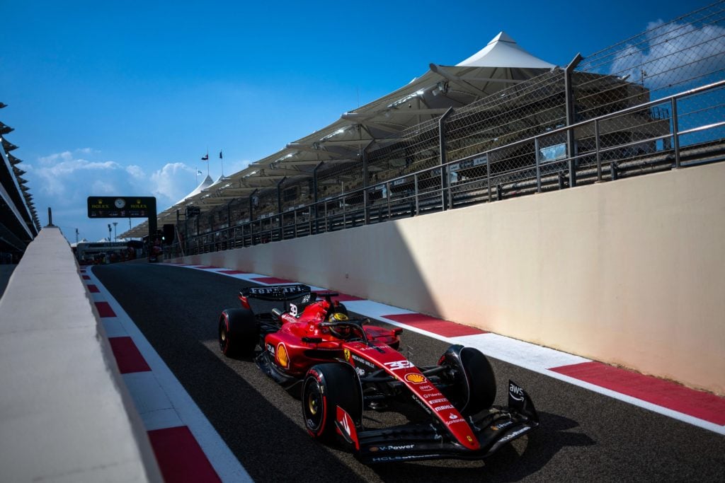 gettyimages-1800480916-1024x683-1 Robert Shwartzman driving the SF-23 at the 2023 Abu Dhabi Grand Prix