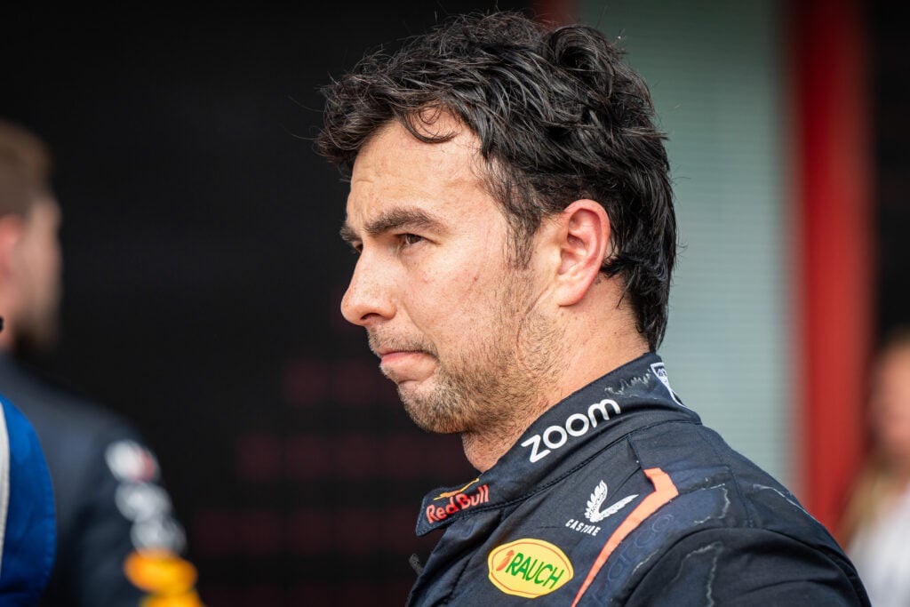 gettyimages-2153282053-1024x683-1 Red Bull driver Sergio Perez reacts after the 2024 F1 Emilia Romagna Grand Prix at Imola