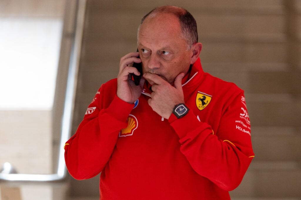 gettyimages-2187606487-1024x683-1 Ferrari boss Fred Vasseur on the phone at the 2024 Qatar Grand Prix