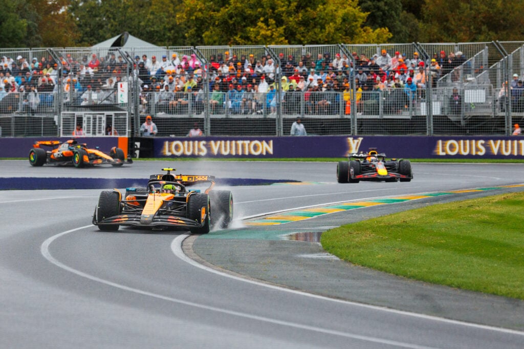 gettyimages-2204955150-1024x683-1 McLaren driver Lando Norris leads the 2025 F1 Australian Grand Prix