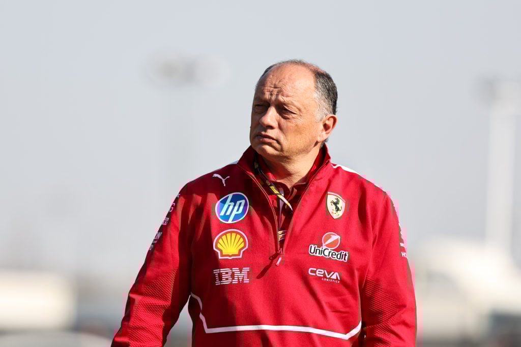 gettyimages-2205961673-1024x683-1 Ferrari team principal Frederic Vasseur arriving at the 2025 Chinese Grand Prix