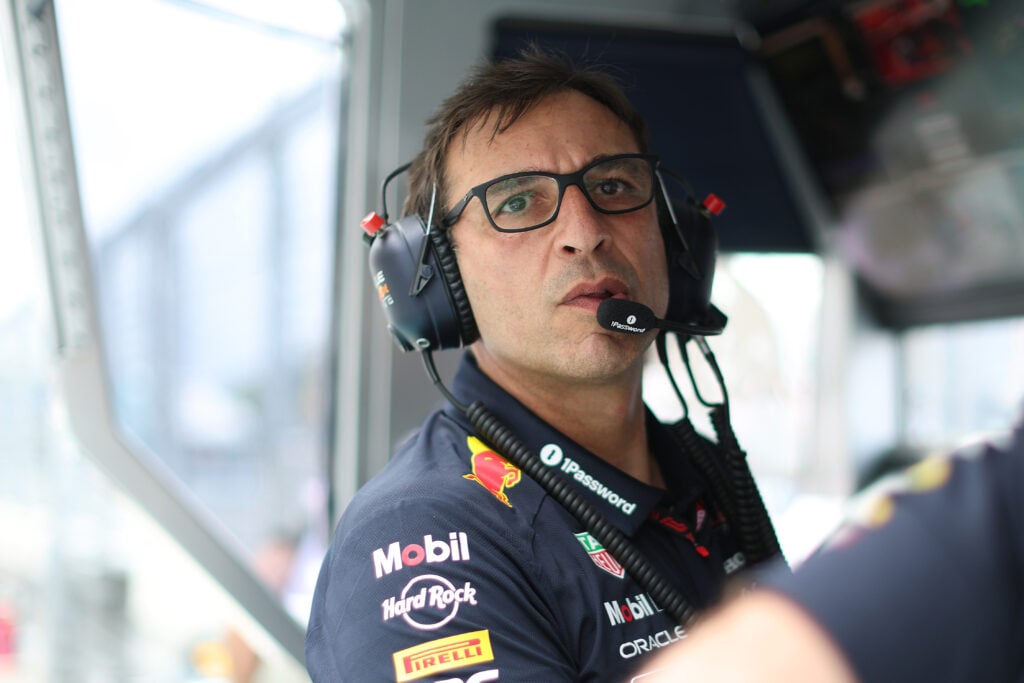 gettyimages-2213257223-1024x683-1 Red Bull technical director Pierre Wache on the pit wall at the 2025 F1 Miami Grand Prix