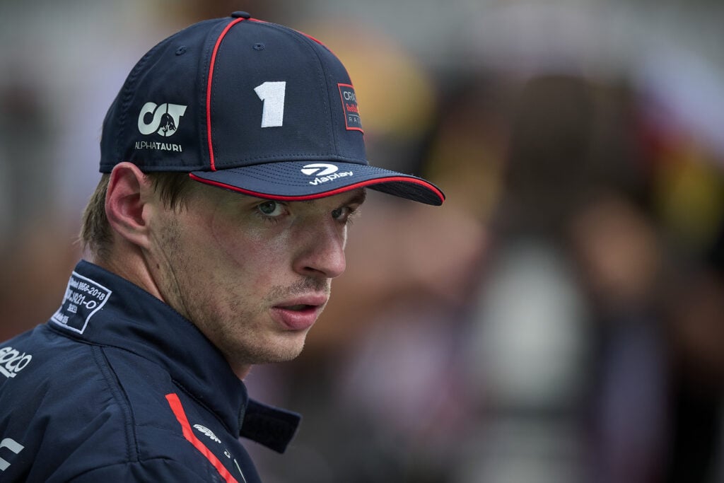 gettyimages-2217289217-1024x683-1 Red Bull driver Max Verstappen reacts after qualifying for the 2025 F1 Spanish Grand Prix