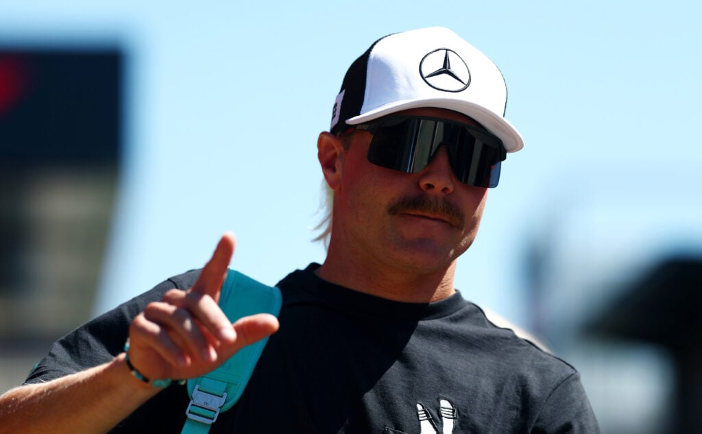 Mercedes reserve driver Valtteri Bottas at the 2025 Spanish Grand Prix