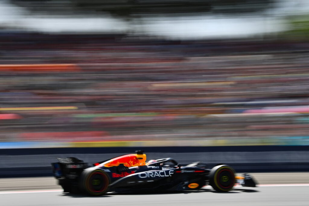 gettyimages-2218099344-1024x683-1 Red Bull driver Max Verstappen on track in the 2025 F1 Spanish Grand Prix