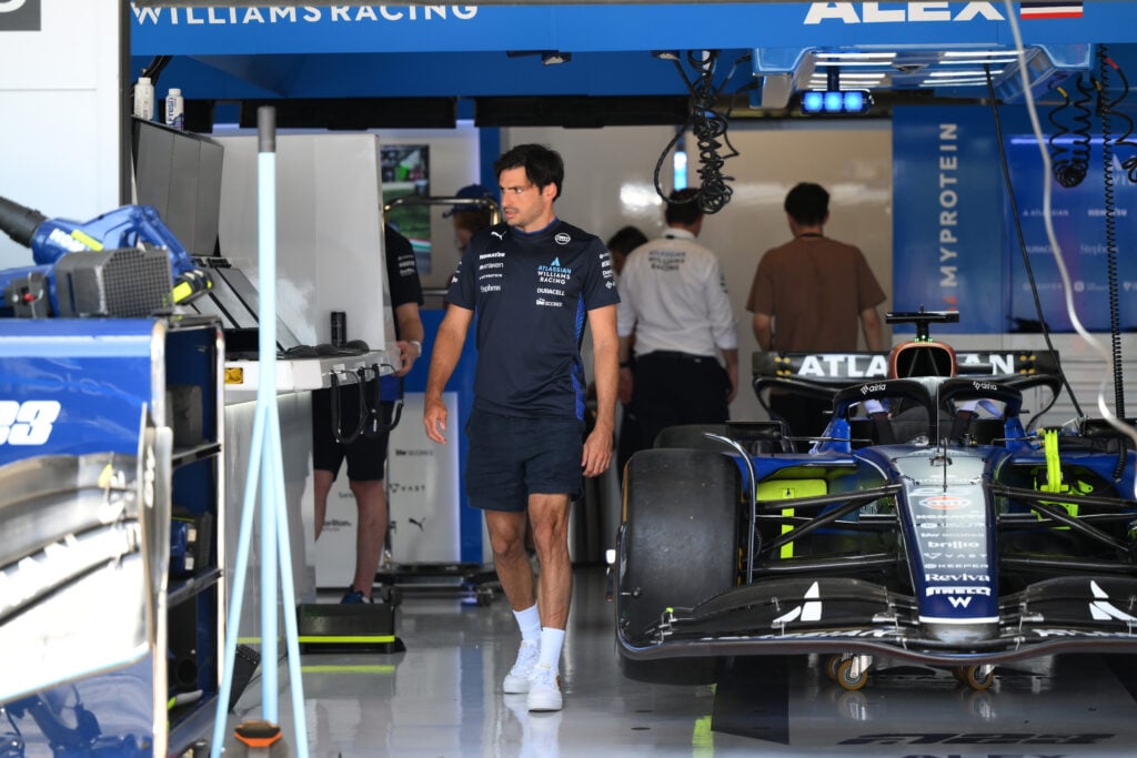 Williams driver Alex Albon at the 2025 Spanish Grand Prix