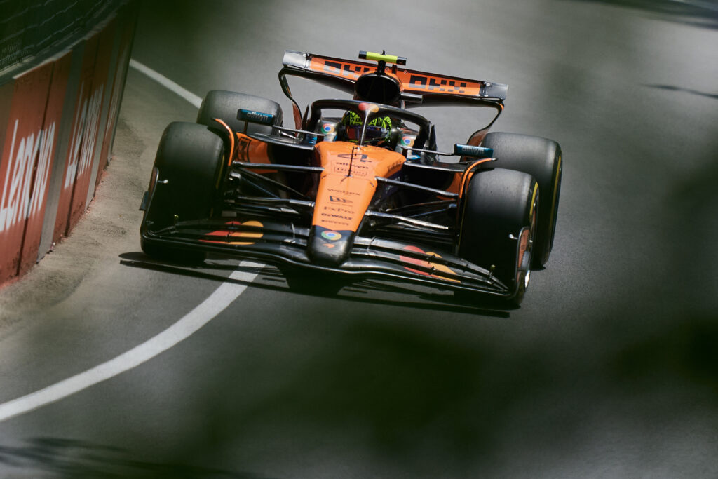 gettyimages-2219409327-1024x683-1 McLaren driver Lando Norris on track during FP3 for the 2025 F1 Canadian Grand Prix