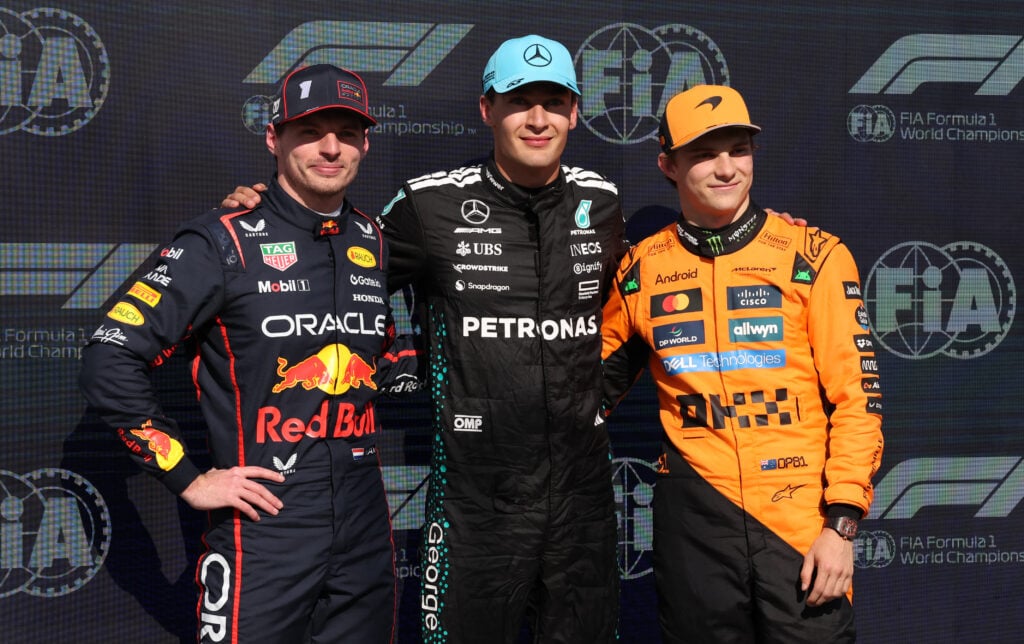gettyimages-2219454743-1024x644-1 George Russell, Max Verstappen and Oscar Piastri after Canadian GP qualifying.