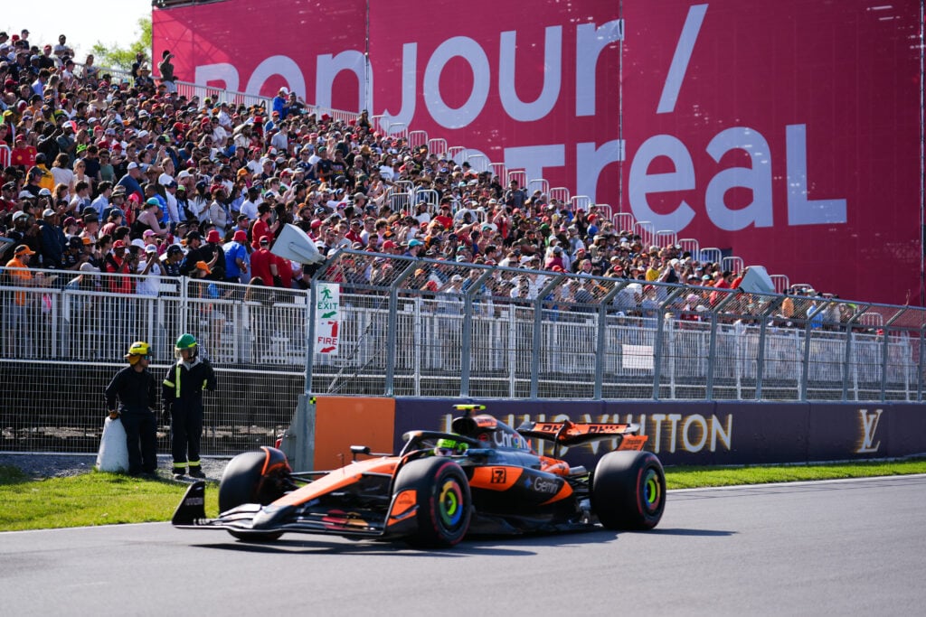 gettyimages-2219478140-1024x683-1 McLaren driver Lando Norris on track during qualifying for the 2025 F1 Canadian Grand Prix
