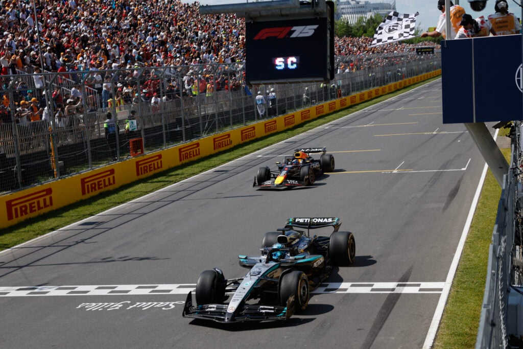 gettyimages-2219622343-1024x683-1 George Russell and Max Verstappen cross the line at the 2025 Canadian Grand Prix