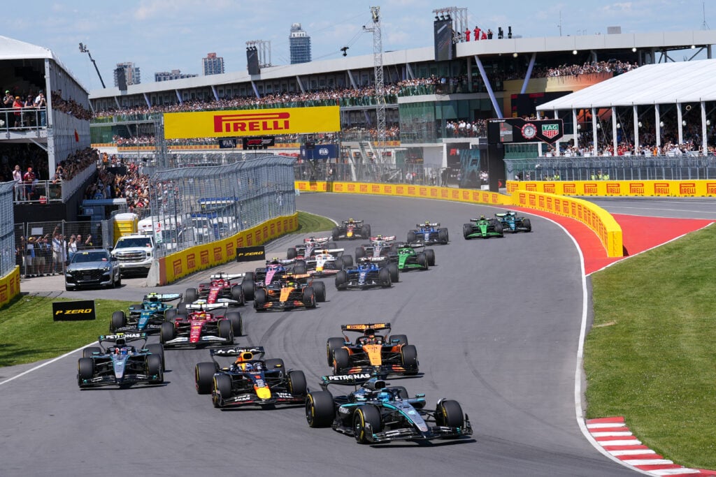gettyimages-2219633966-1-1024x683-1 Mercedes driver George Russell leading the start of the 2025 F1 Canadian Grand Prix