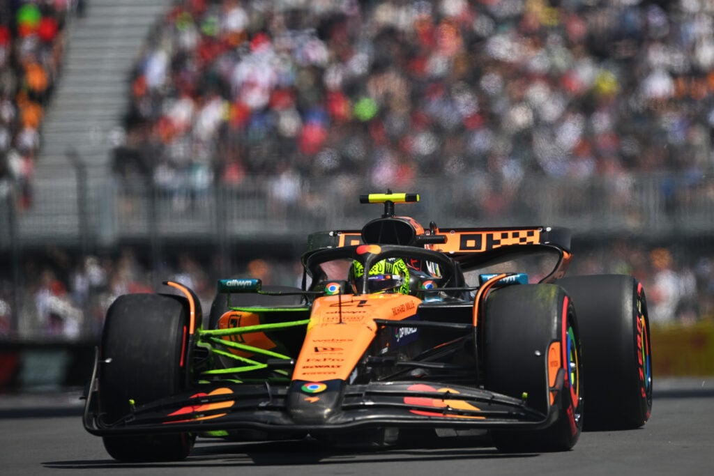 gettyimages-2219997038-1024x683-1 McLaren driver Lando Norris on track in practice for the 2025 F1 Canadian Grand Prix