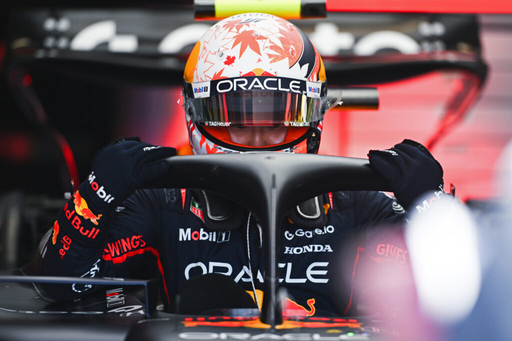gettyimages-2220130251-1024x683-1 Yuki Tsunoda climbs into the Red Bull F1 car