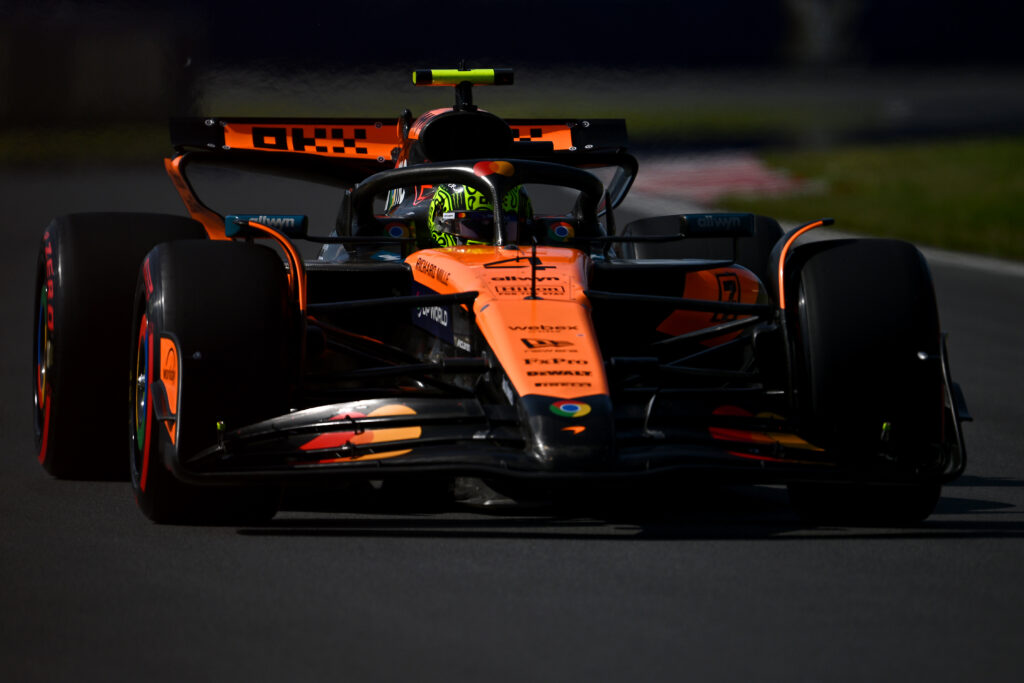 gettyimages-2220149877-1024x683-1 McLaren driver Lando Norris on track during qualifying for the 2025 F1 Canadian Grand Prix