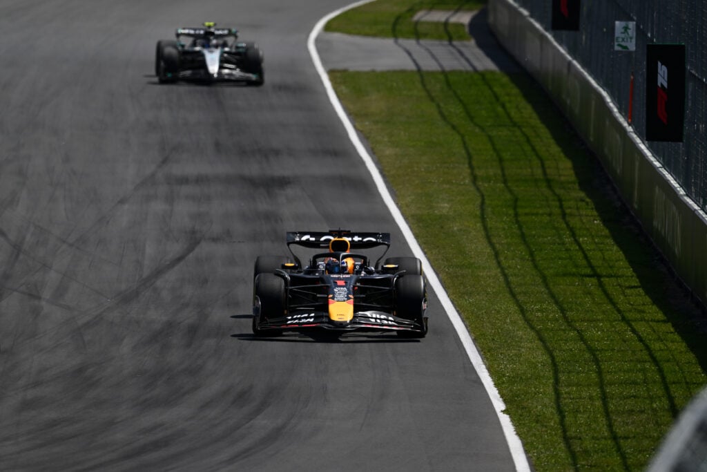 gettyimages-2220291737-1024x683-1 Andrea Kimi Antonelli chases down Max Verstappen in the 2025 Canadian Grand Prix.