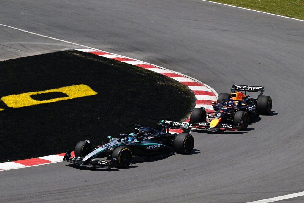 gettyimages-2220312034-1-1024x683-1 George Russell leads Max Verstappen in the Canadian Grand Prix.